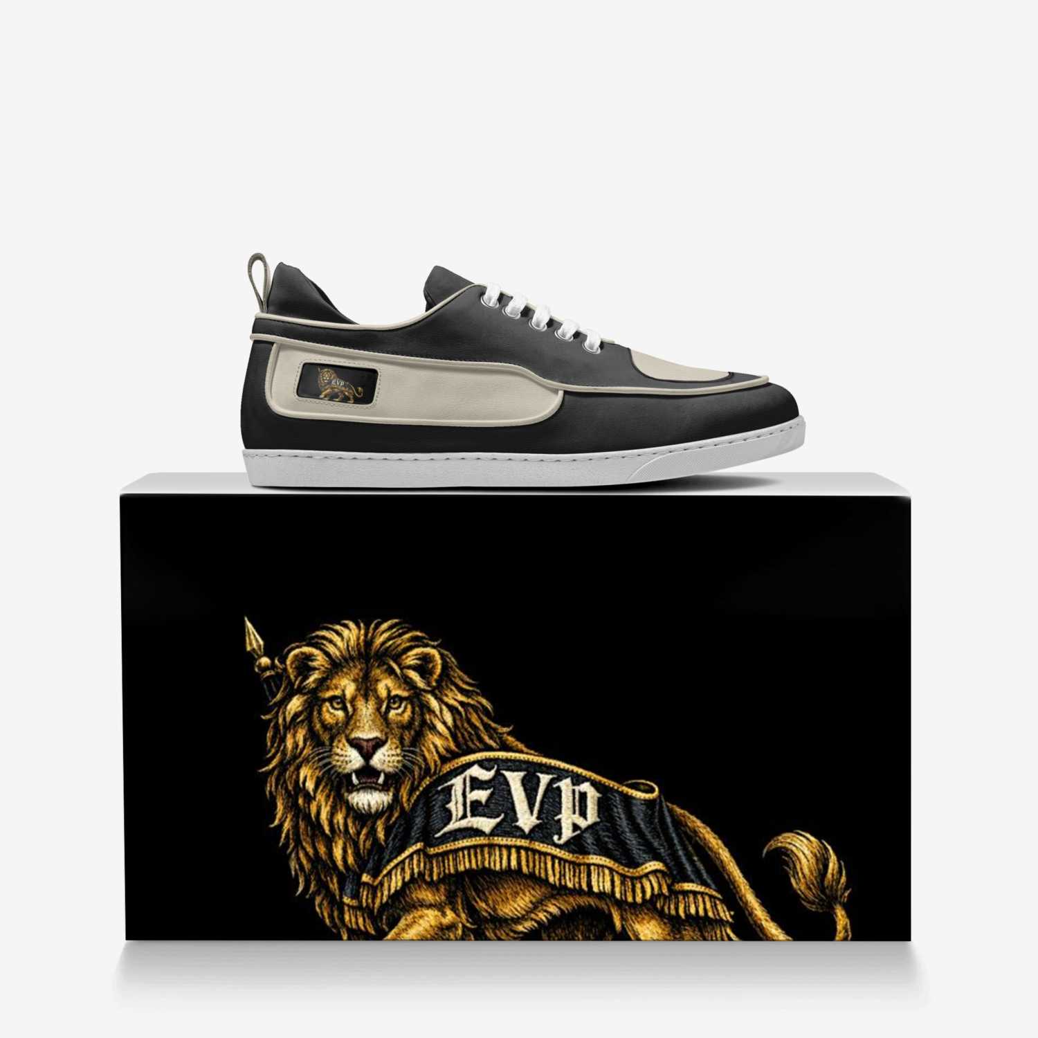 EVP sneakers with branded
box