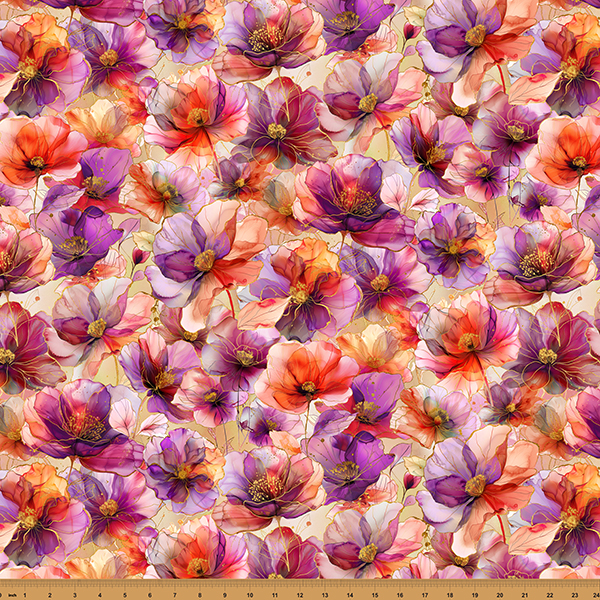 Detailed floral pattern fabric from our collection